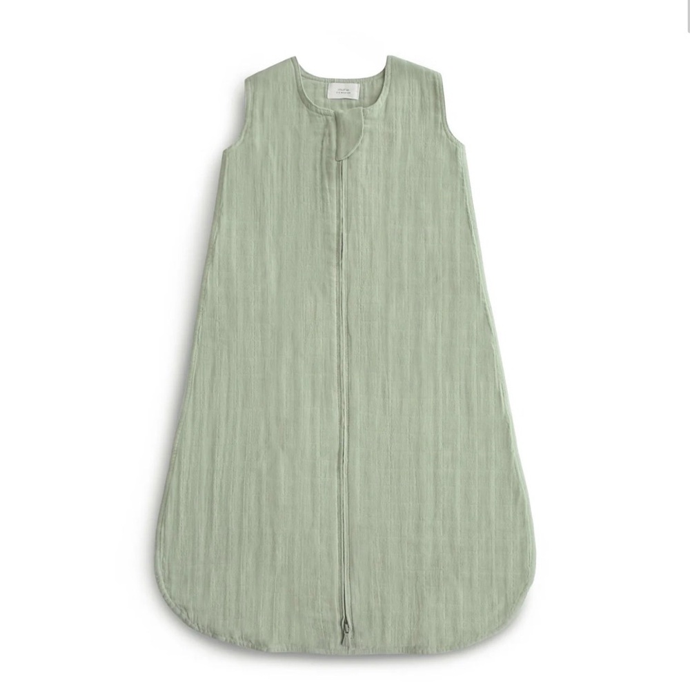Sleeveless Baby Sleep Sack in Sage Green - Soft Lightweight Design